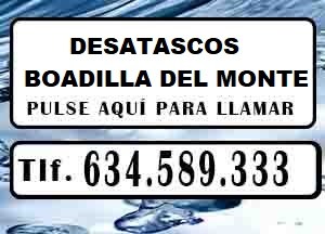 Desatascos Boadilla del Monte Urgentes