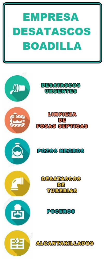 servicios de desatascos en boadilla del monte